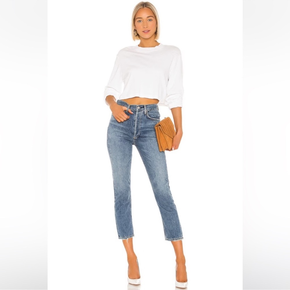 Agolde Riley High Rise Jeans Size 25 - Picture 16 of 16